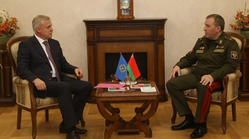 В Минске состоялась встреча Министра обороны Беларуси Виктора Хренина и Генерального секретаря  ОДКБ Станислава Зася