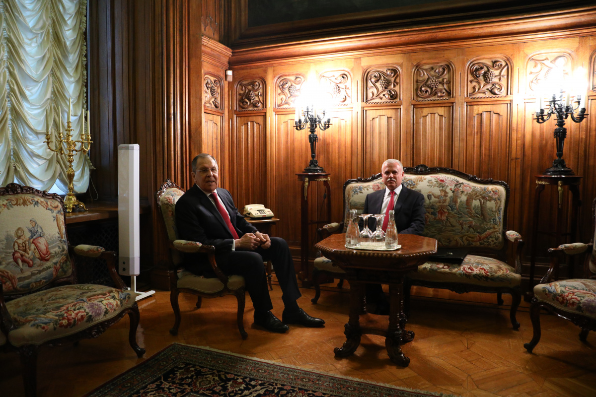В МИД России состоялась встреча Министра иностранных дел Российской Федерации Сергея Лаврова с Генеральным секретарём ОДКБ Cтаниславом Засем