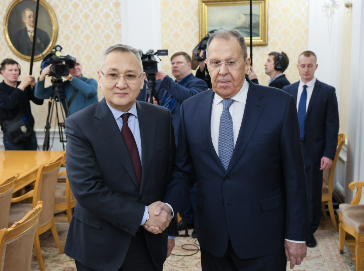 Состоялась встреча Генерального секретаря ОДКБ Таалатбека Масадыкова с Министром иностранных дел России Сергеем Лавровым