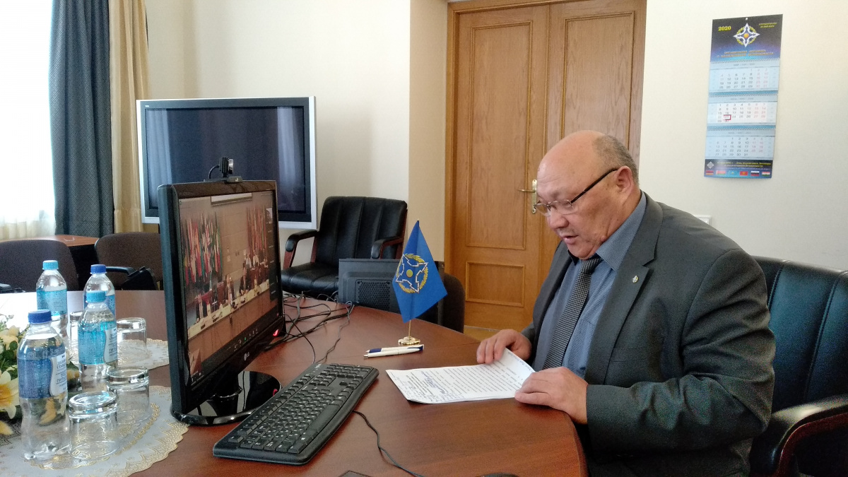 Заместитель Генерального секретаря ОДКБ  Алымбай Султанов  выступил по видеосвязи на Конференции ОБСЕ по обзору положения в области безопасности