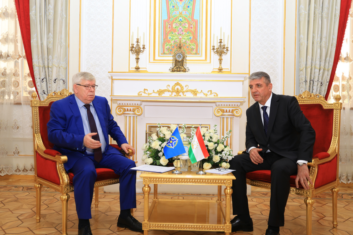 Состоялась рабочая встреча заместителя Генерального секретаря ОДКБ и Командующего Пограничными войсками Таджикистана