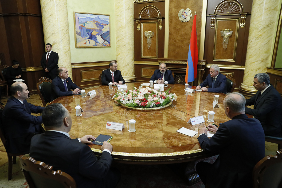 В Ереване прошла встреча Премьер-министра Армении, Председателем Совета коллективной безопасности ОДКБ Никола Пашиняна с участниками заседания Комитета секретарей советов безопасности 