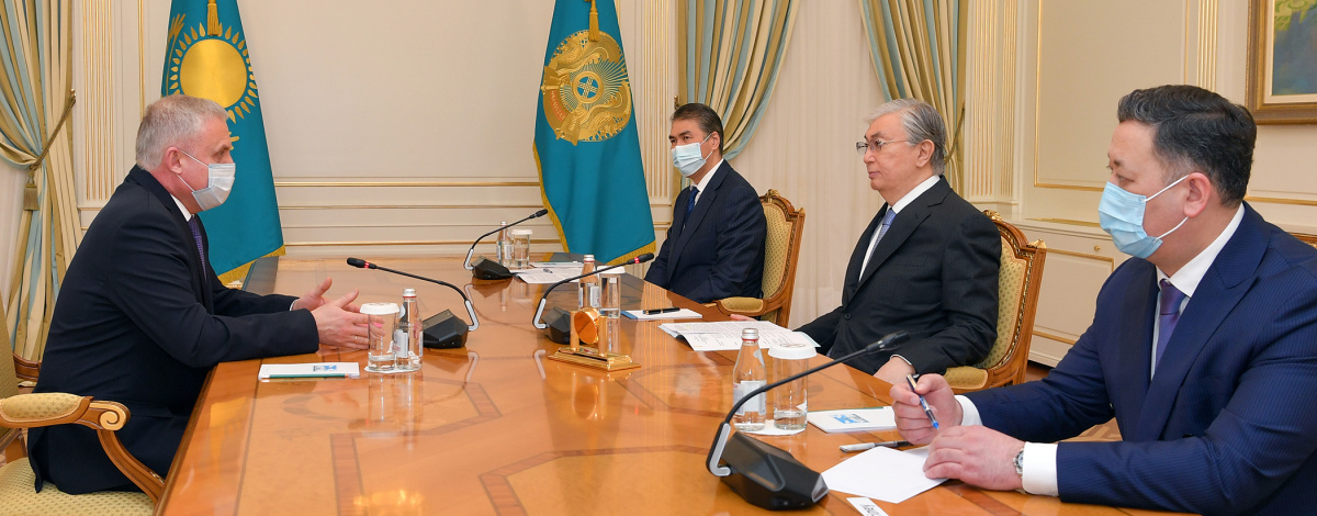 Президент Республики Казахстан Касым-Жомарт Токаев встретился с Генеральным секретарем ОДКБ Станиславом Засем
