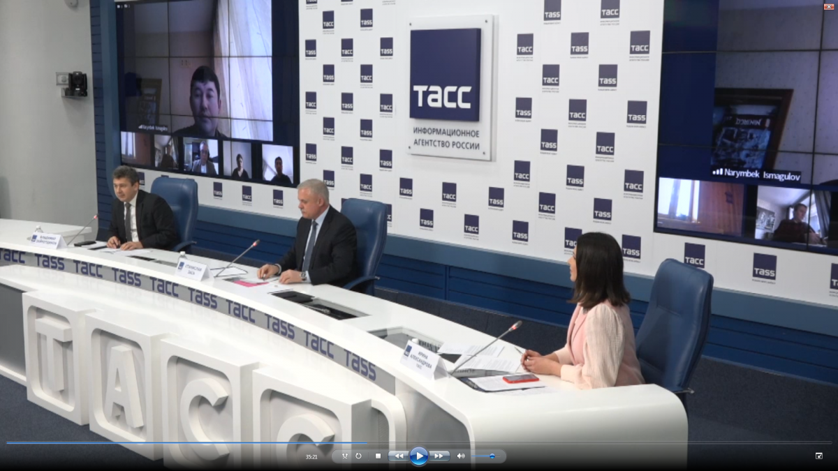 Генеральный секретарь ОДКБ Станислав Зась провел  брифинг в агентстве ТАСС 2 февраля 2021