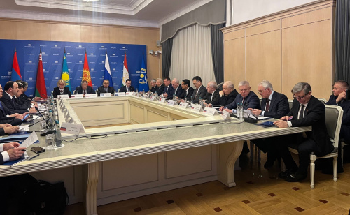 Генеральный секретарь ОДКБ Таалатбек Масадыков выступил на Пятом совещании председателей комитетов (комиссий) парламентов государств - членов ОДКБ, к предмету ведения которых относятся вопросы международных отношений, обороны и безопасности