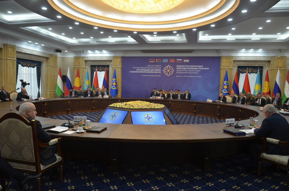 Совет коллективной безопасности ОДКБ в Бишкеке на сессии 28 ноября 2019 года принял Заявление о сотрудничестве для укрепления международной и региональной безопасности, утвердил План реализации Глобальной контртеррористической стратегии ООН