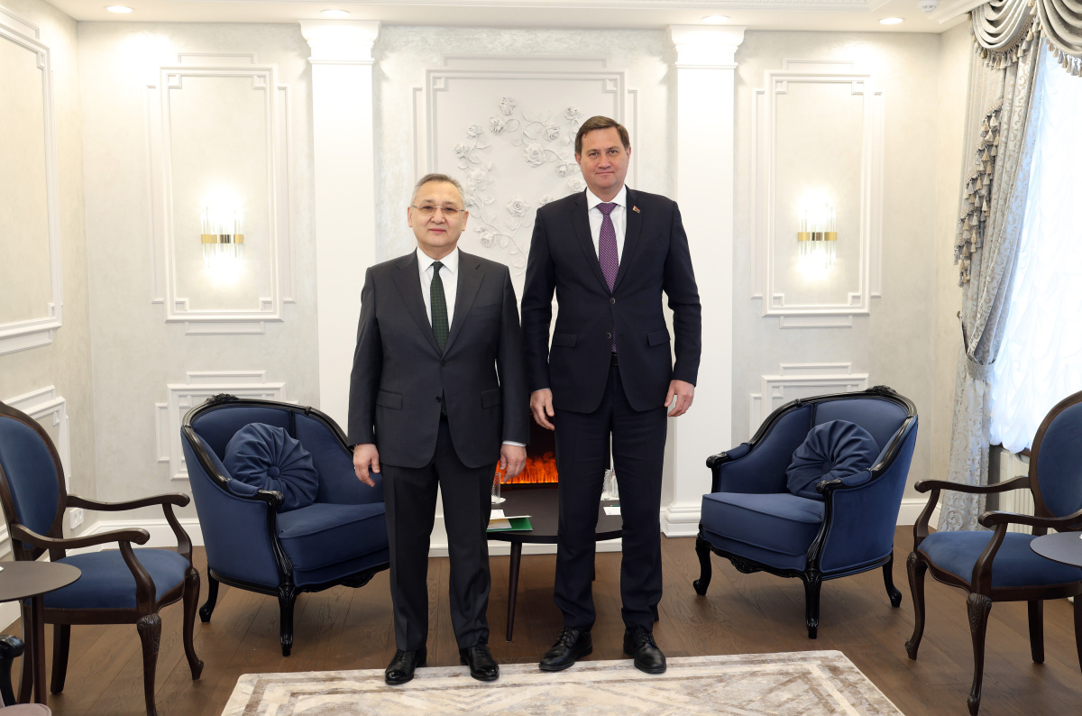 Состоялась встреча Генерального секретаря ОДКБ  Таалатбека Масадыкова с Министром иностранных дел Беларуси Максимом Рыженковым