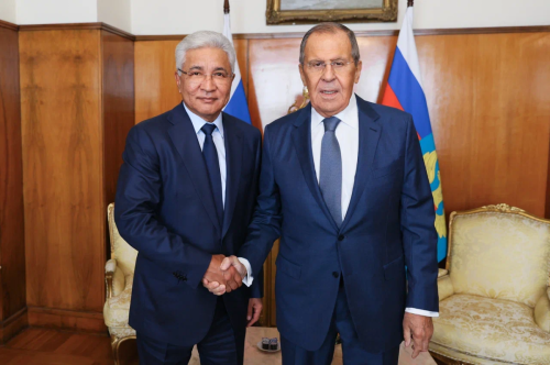Состоялась встреча Генерального секретаря ОДКБ Имангали Тасмагамбетова с Министром иностранных дел России Сергеем Лавровым