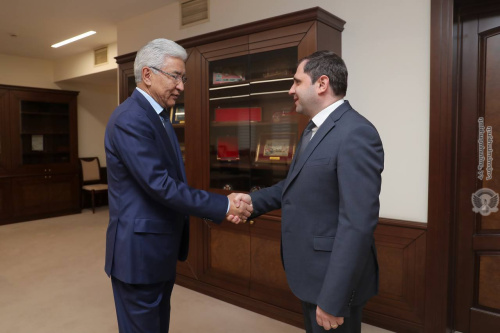Генеральный секретарь ОДКБ Имангали Тасмагамбетов в Ереване встретился с Министром обороны Армении Суреном Папикяном