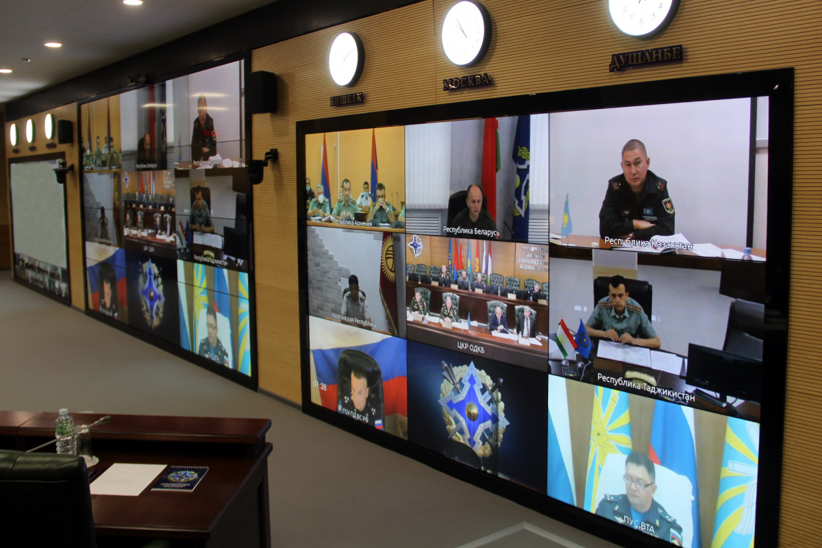 В Центре кризисного реагирования ОДКБ состоялась стратегическая командно-штабная тренировка, направленная на развертывание сил и средств системы коллективной безопасности