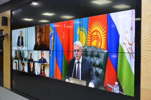 Видеоконференция заседания Совета министров иностранных дел Организации Договора о коллективной безопасности
